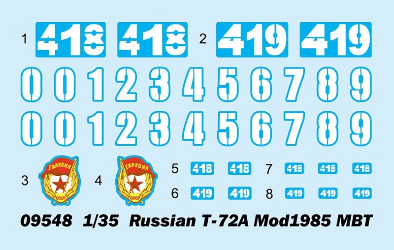 Trumpeter 09548 Russian T-72A Mod1985 MBT 1/35 – Bild 4