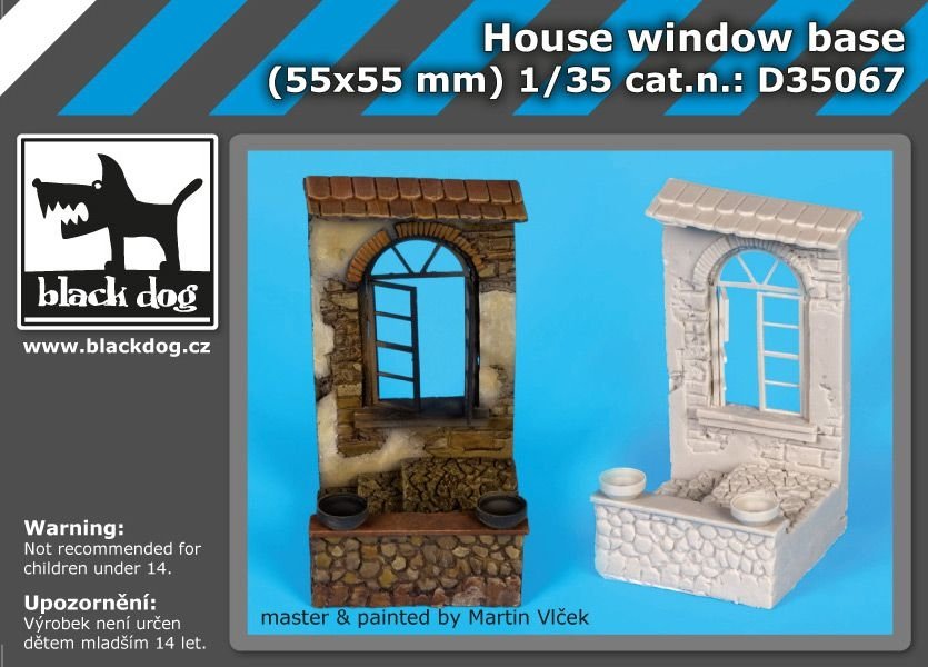 Socle de fenêtre de maison Black Dog D35067 1/35