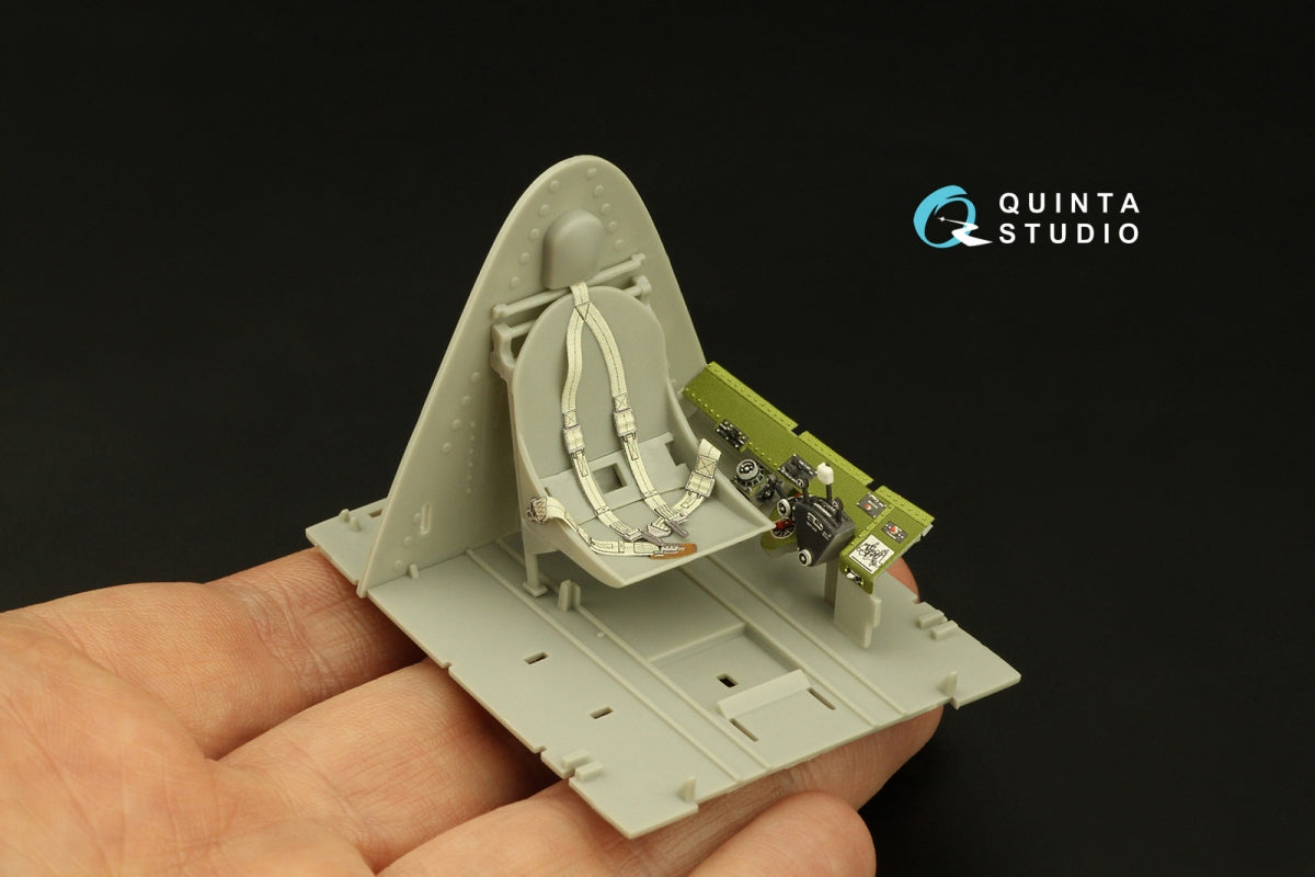Quinta Studio QD32189 F6F-3E/N Hellcat 3D-Printed coloured Interior on decal paper (Trumpeter) 1/32 – Bild 7