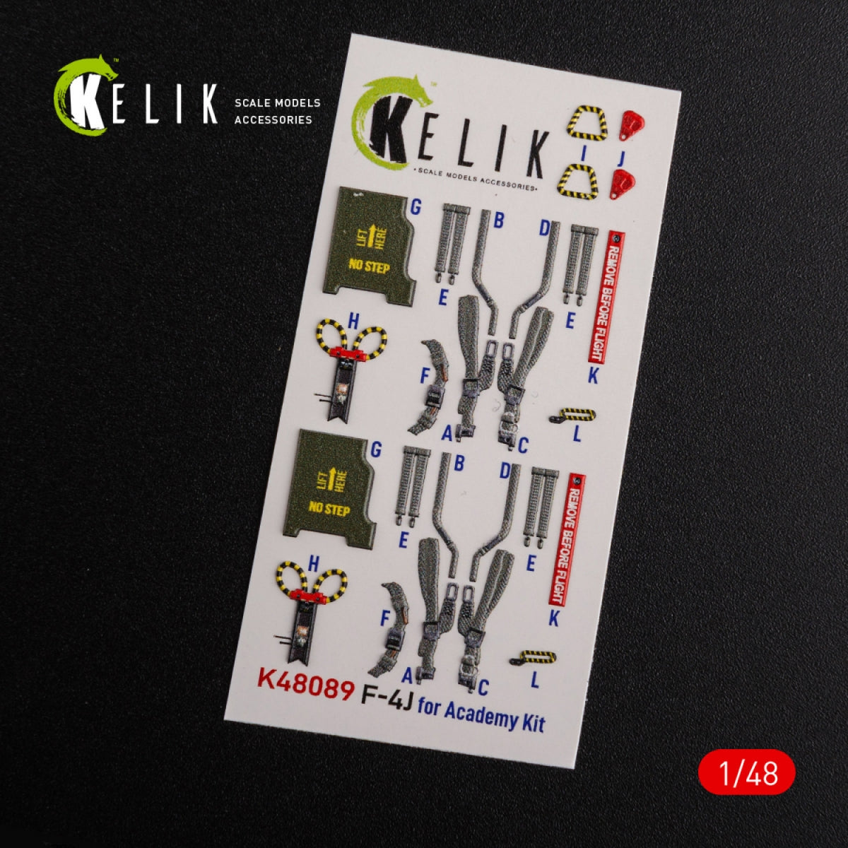 KELIK K48089 F-4J &amp;quot;Phantom II&amp;quot; interior 3D decals for Academy kit 1/48 – image 3
