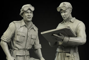 Panzer Art FI35-026 British RAC officers North Africa set 1/35 – immagine 2
