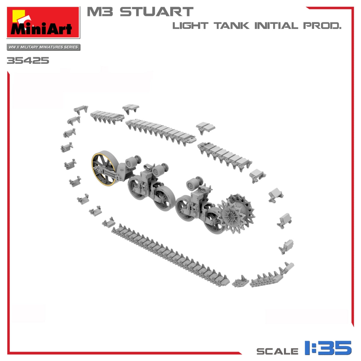 MiniArt 35425 M3 STUART LIGHT TANK, INITIAL PROD 1/35 – imagen 13