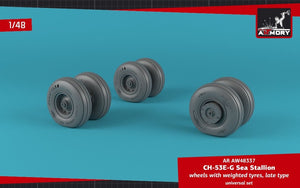 Roues Armory Models AW48337 CH-53 Sea Stallion avec pneus lestés, fin 1/48