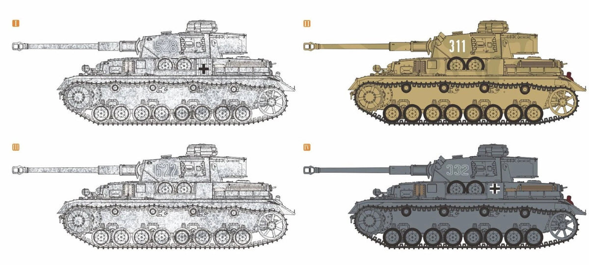 Flyhawk 3027E Pz.Kpfw. IV Ausf. G Medium Tank 1/72 – imagen 7