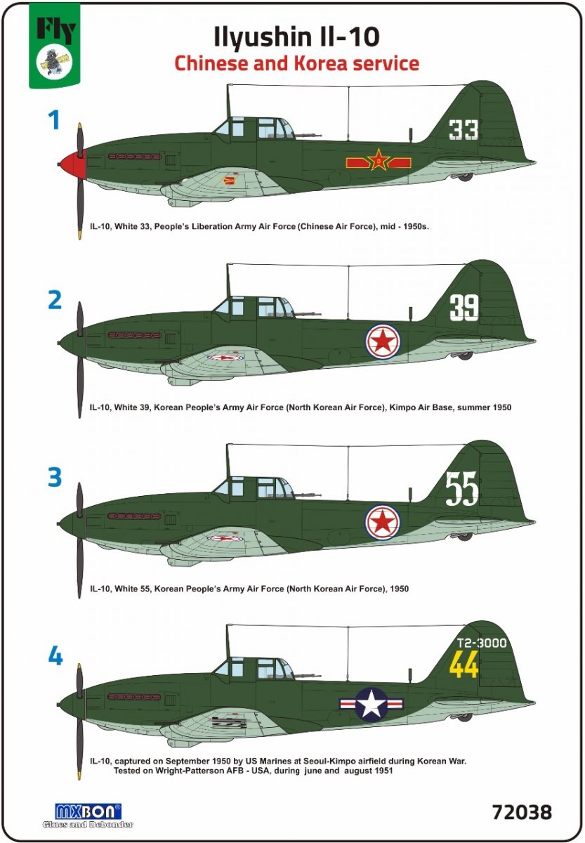 Fly 72038 Ilyushin Il-10 Chinese and Korea service 1/72 – Bild 2