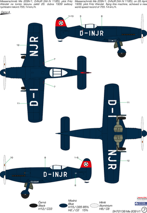 Special Hobby 72138 Messerschmitt Me 209V-1 1/72 – Bild 3