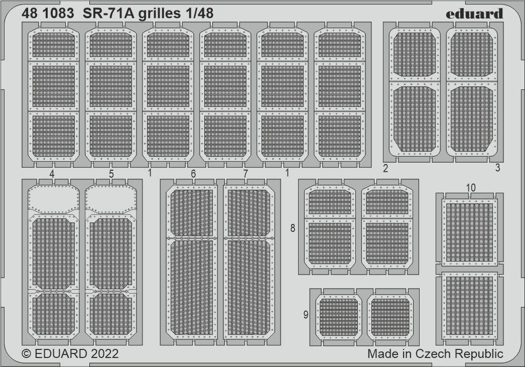 Grilles Eduard Eduard 481083 SR-71A REVELL 1/48