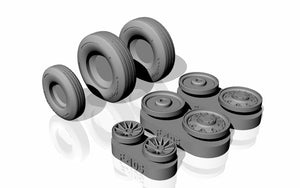Armory Models AW48313 F-105 Thunderchief wheels w/ weighted tyres 1/48