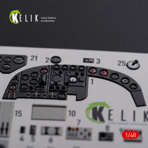 KELIK K48085 KI-21 interior 3D decals for ICM kit 1/48 – zdjęcie 4