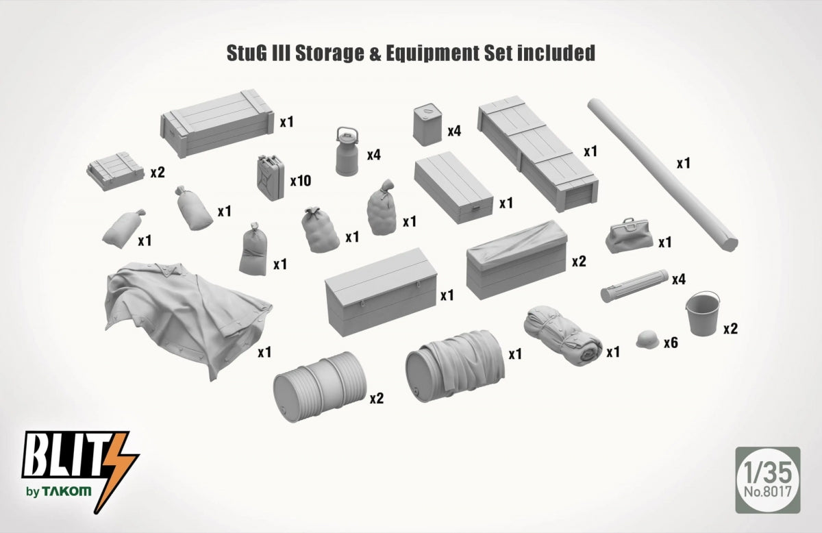 Takom 8017 StuH 42 StuG III Ausf. G Mid Production 2 in 1 1/35 – immagine 5