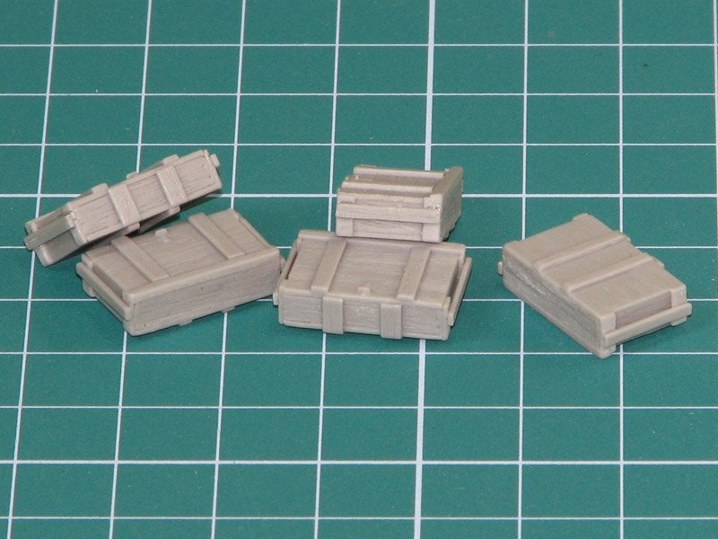 Eureka XXL E-015 Wooden Ammo Boxes for 7.5 cm Kw.K.37/Stu.K.37 L/24 1/35 – immagine 2