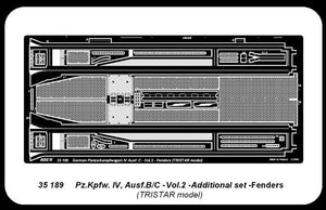 Aber 35189 German medium tank Pz.Kpfw. IV, Ausf.B/C - vol. 2 - additional set - fenders 1/35 – immagine 3
