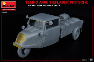 MiniArt 38045 TEMPO A400 TIEFLADER PRITSCHE 3-WHEEL BEER DELIVERY TRUCK 1/35 – immagine 15