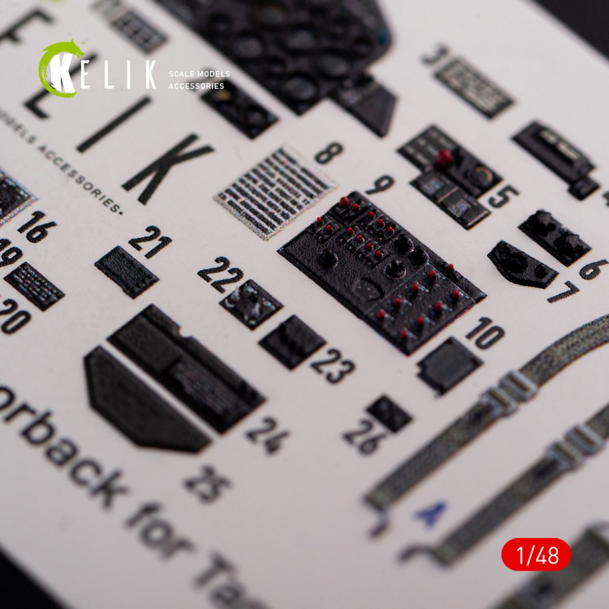 KELIK K48015 P-47D &amp;quot;Razorback&amp;quot; interior 3D decals for Tamiya kit 1/48 – zdjęcie 6