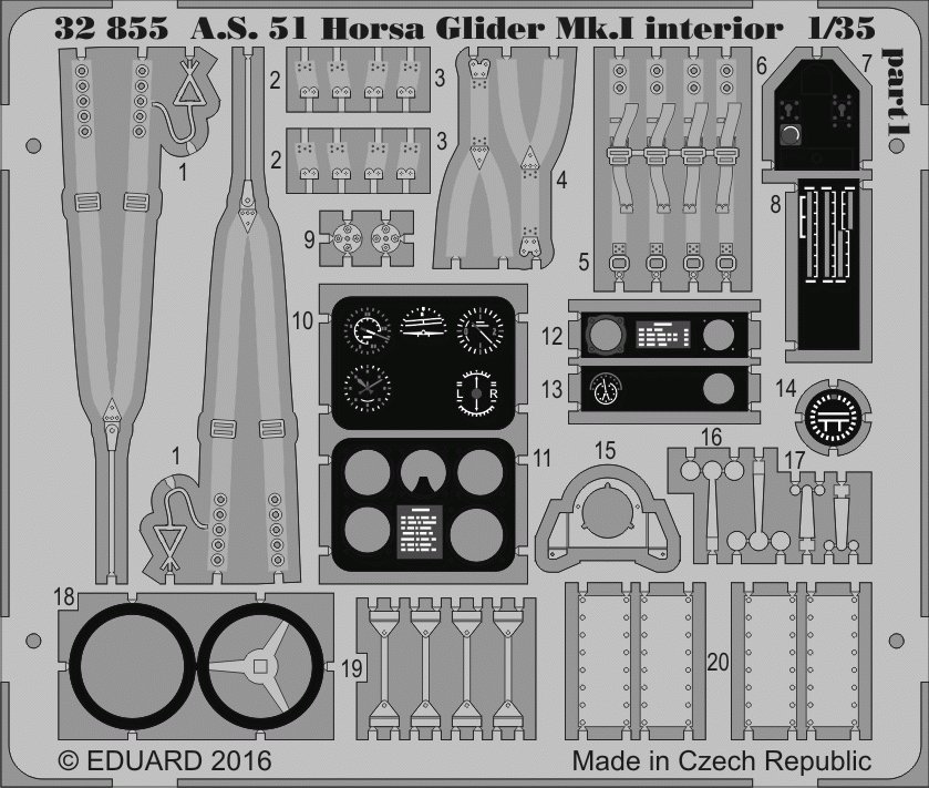 Eduard 32855 A. S. 51 Horsa Glider Mk. I interior 1/35 BRONCO – Bild 2