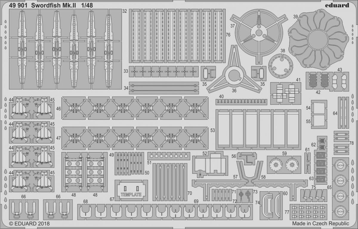 Eduard 49901 Swordfish Mk. II TAMIYA 1/48 – imagen 2