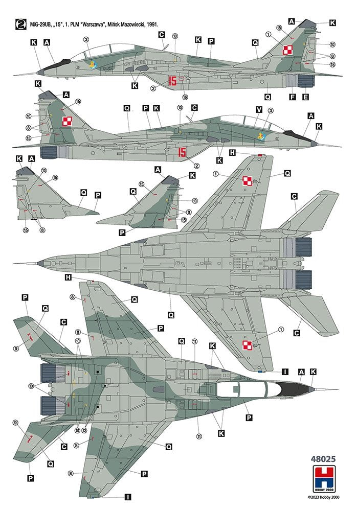 Hobby 2000 48025 MiG-29UB Polish Air Force 1/48 – immagine 2