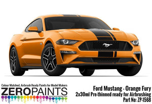 Peinture Zero Paints ZP-1568 Ford Mustang 2019 - Orange Fury 2 x 30 ml