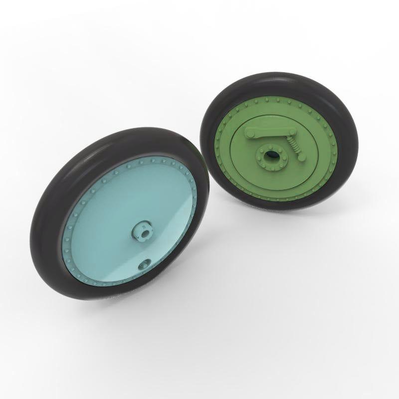 Quinta Studio QT48035 I-16 Wheels (early type) with separate hubs and weighted tires (all kits) 1/48 – immagine 2