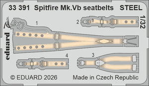 Eduard BIG33176 Spitfire Mk. Vb for Kotare 1/32 – immagine 4