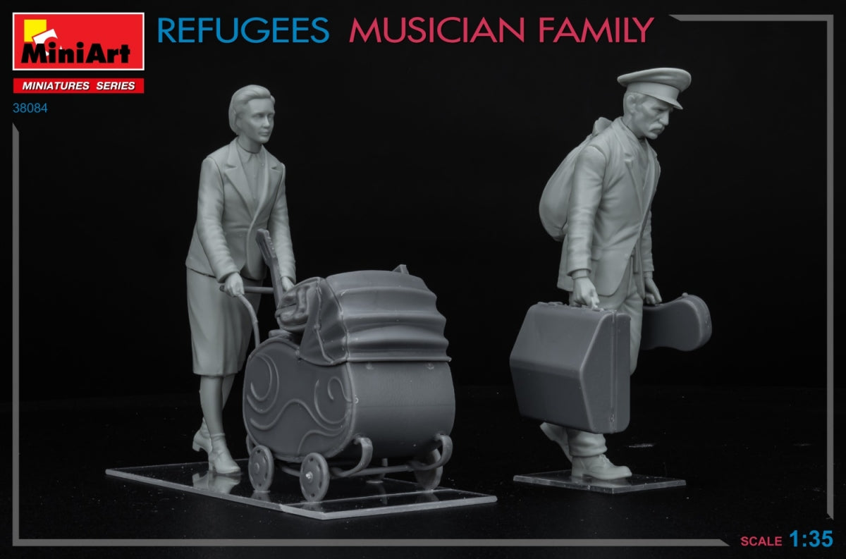 MiniArt 38084 REFUGEES. MUSICIAN FAMILY 1/35 – immagine 6