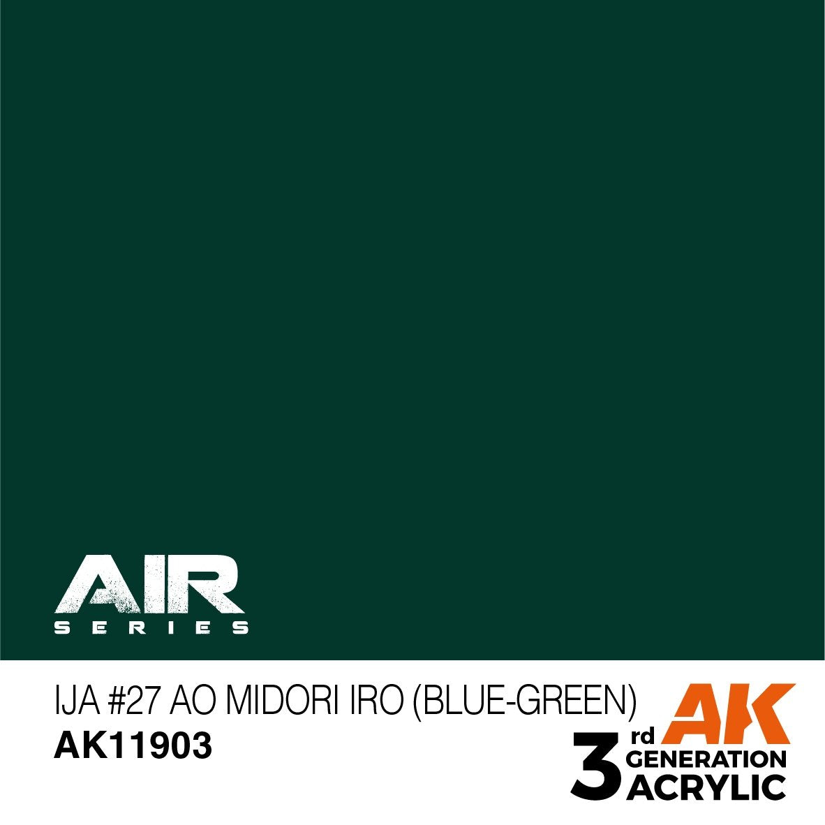 AK Interactive AK11903 IJA #27 AO MIDORI IRO (BLEU-VERT) – AIR 17ml