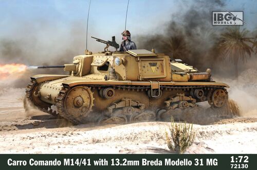 IBG 72130 Carro Comando M14/41 with 13.2 mm Breda Modello 31 MG 1/72