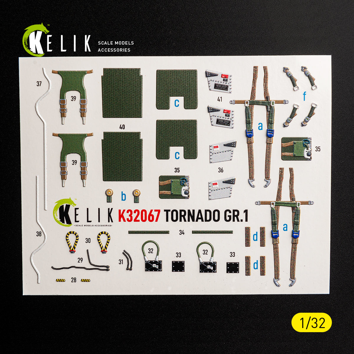 KELIK K32067 TORNADO GR.1 - interior 3D decals for Revell kit 1/32 – Bild 4