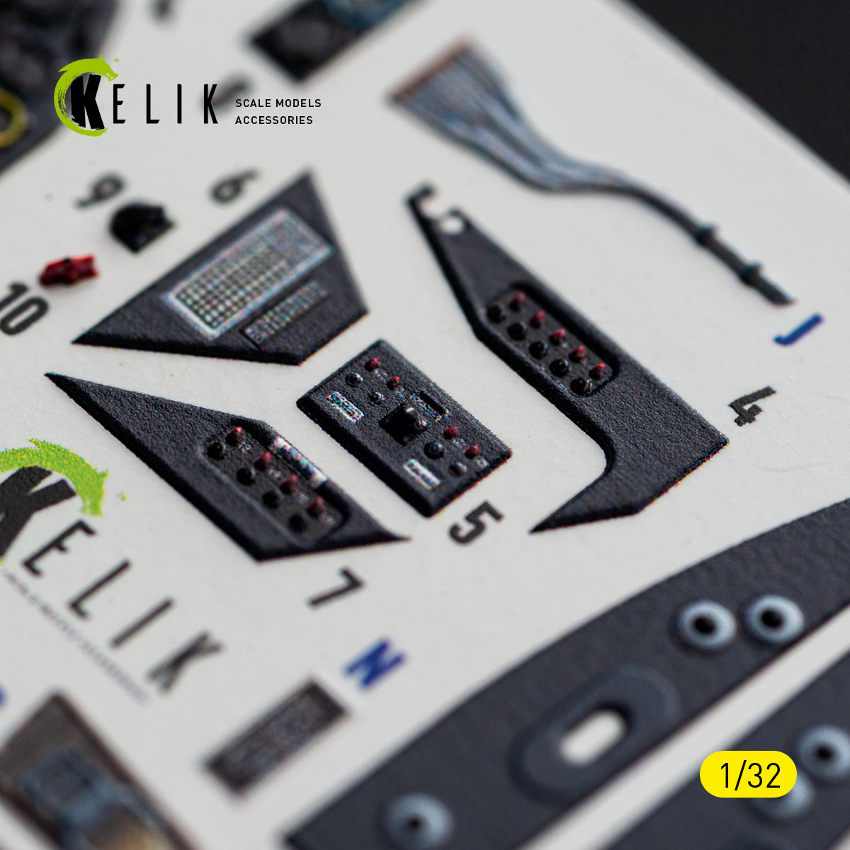 KELIK K 32056 Bf-109 G2/4 - interior 3D decals for Revell kit 1/32 – Bild 4