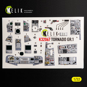 KELIK K32067 TORNADO GR.1 - interior 3D decals for Revell kit 1/32 – Bild 5