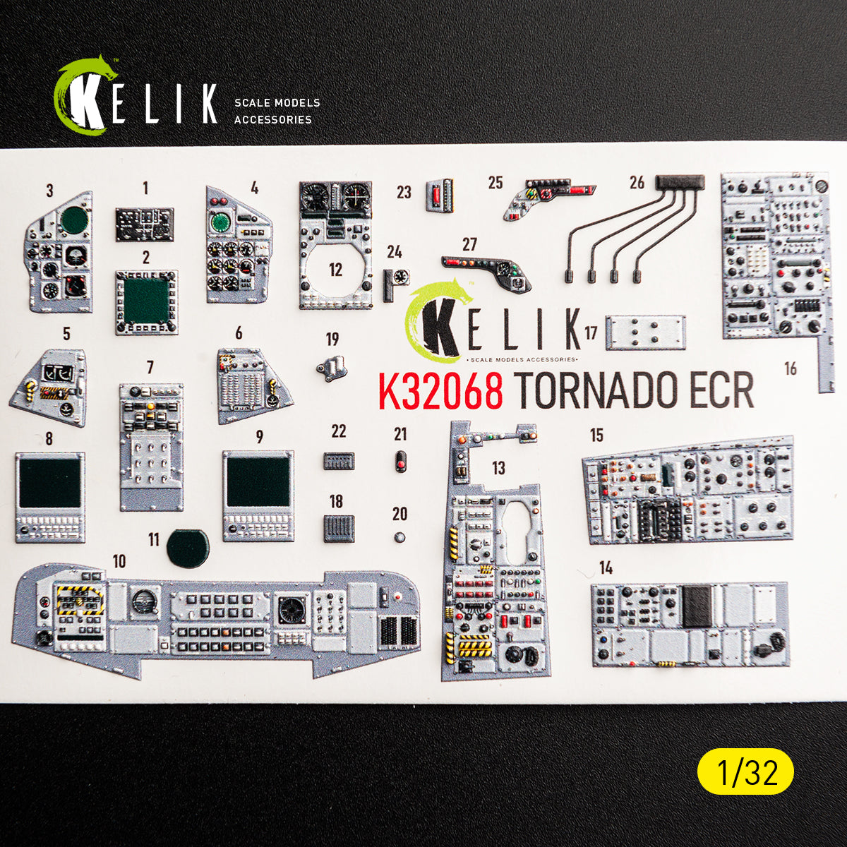 KELIK K32068 TORNADO ECR - interior 30 decals for Revell kit 1/32 – Bild 4