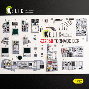 KELIK K32068 TORNADO ECR - interior 30 decals for Revell kit 1/32 – Bild 4
