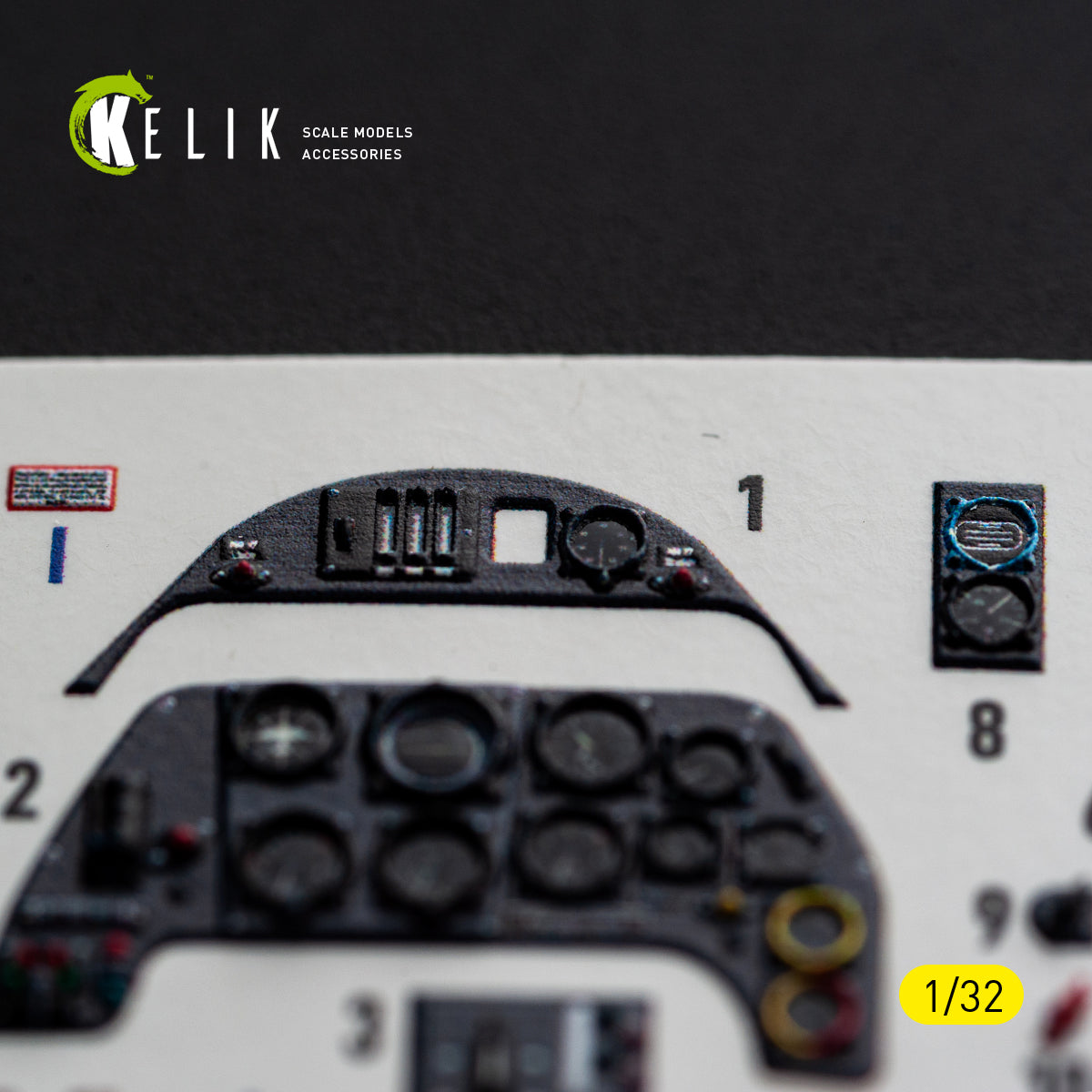 KELIK K 32056 Bf-109 G2/4 - interior 3D decals for Revell kit 1/32 – Bild 7