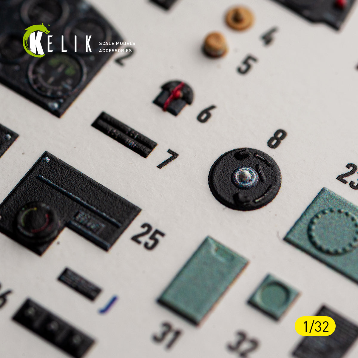 KELIK K32060 Spitfire Mk.11a - interior 30 decals for Revell kit 1/32 – immagine 7