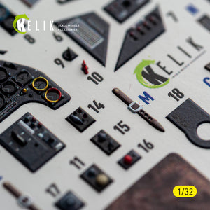 KELIK K 32056 Bf-109 G2/4 - interior 3D decals for Revell kit 1/32 – Bild 8