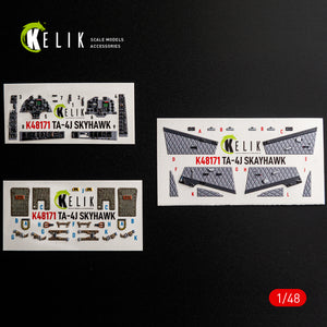 KELIK K48171 TA-4J SKYHAWK - interior 3D decals for Hasegawa kit 1/48 – image 2