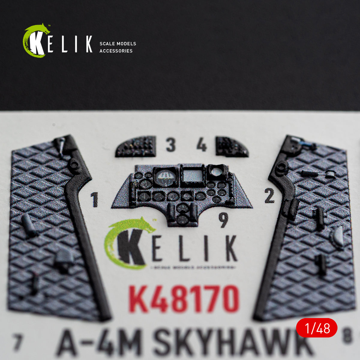 KELIK K48170 A-4M SKYHAWK - interior 3D decals for Hasegawa kit (1/48) – image 9