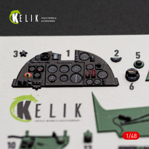 KELIK K48173 Hurricane Mk.IIC - interior 3D decals for HobbyBoss kit 1/48 – immagine 3