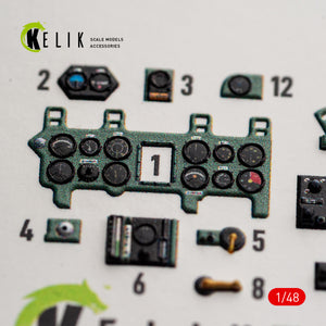 KELIK K48189 A6M2b Zero - interior 3D decals for Academy kit 1/48 – Bild 4