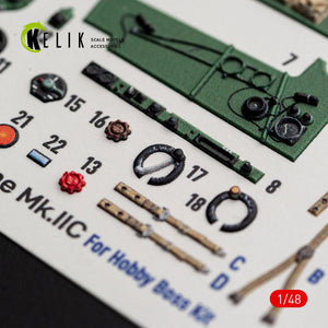 KELIK K48173 Hurricane Mk.IIC - interior 3D decals for HobbyBoss kit 1/48 – immagine 7