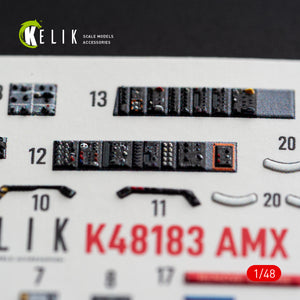 KELIK K48183 AMX - interior 3D decals for HobbyBoss kit 1/48 – Bild 2