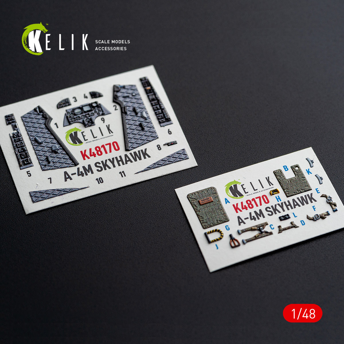 KELIK K48170 A-4M SKYHAWK - interior 3D decals for Hasegawa kit (1/48) – image 10