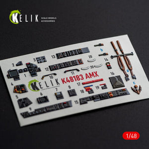 KELIK K48183 AMX - interior 3D decals for HobbyBoss kit 1/48 – Bild 9