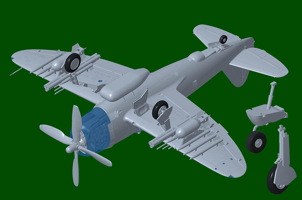 Trumpeter 02427 Republic P-47 D Thunderbolt Razorback 1/24 – immagine 11