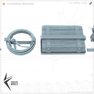 Faustus Models FM35020 Panther Tool Racks (Factory new) 1/35