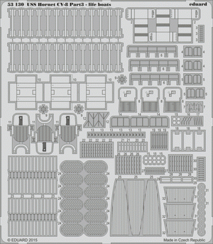 Eduard 53130 USS Hornet CV-8 part 3 - life boats MERIT 1/200