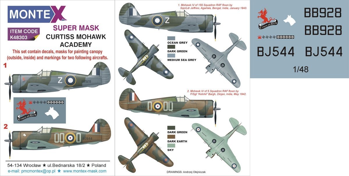 Montex K48303 P-36 MOHAWK 1/48