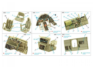 Quinta Studio QD48359 TBF-1 Avenger 3D-Printed &amp;amp; coloured Interior on decal paper (Academy) 1/48 – immagine 2