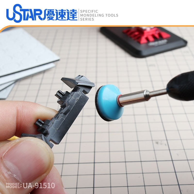 U-Star UA-91510 Round prc-cut sandpaper grinding head – image 3
