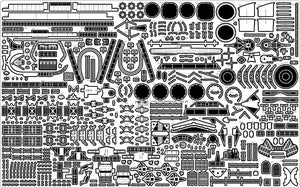 Pontos 37026FB USS BB-63 Missouri 1945 Advanced Detail Up Set (Deck Blue 20B stained wooden deck) 1/350 – immagine 16